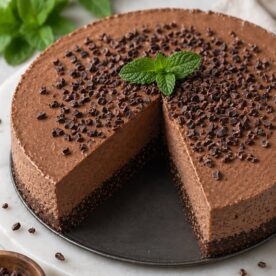 mint chocolate mousse torte