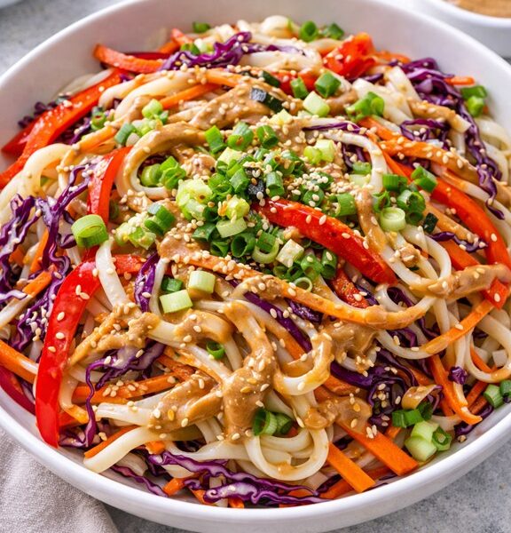 easy pad thai noodle salad
